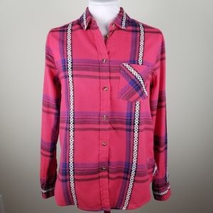 American Eagle Vintage Boyfriend Long Slv Shirt-S